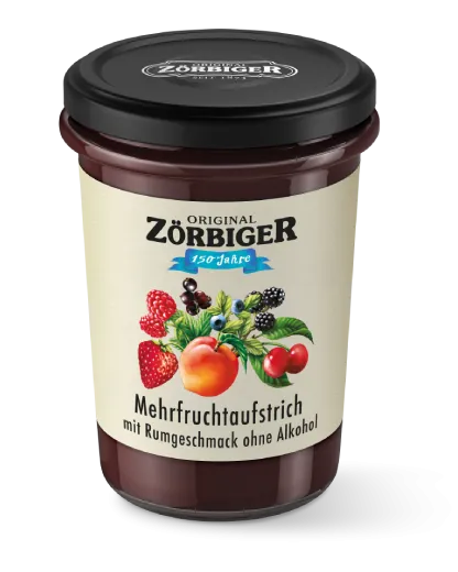 Mehrfruchtaufstrich mit Rumgeschmack ohne Alkohol – Original Zörbiger